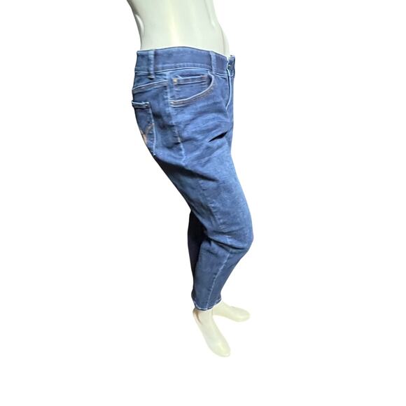 Lincoln Outfitted Comfort Flex womens Jeans Medium Wash Size 12 Denim - Picture 5 of 9